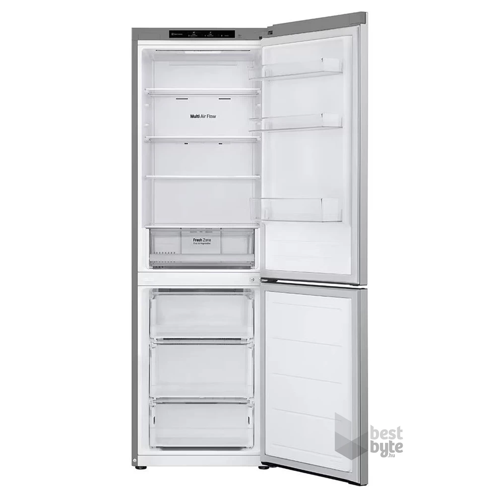 LG GBV21L0EPY ezüst, alulfagyasztós, Hűtő:234L, Fagyasztó:110L, DoorCooling + LINEAR Cooling hűtőszekrény