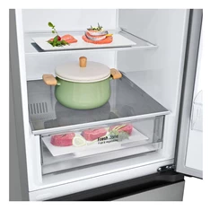 LG GBV21L0EPY ezüst, alulfagyasztós, Hűtő:234L, Fagyasztó:110L, DoorCooling + LINEAR Cooling hűtőszekrény