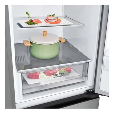 LG GBV21L0EPY ezüst, alulfagyasztós, Hűtő:234L, Fagyasztó:110L, DoorCooling + LINEAR Cooling hűtőszekrény