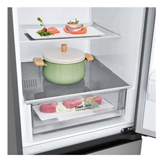 LG GBV22L0EPY ezüst alulfagyasztós hűtőszekrény