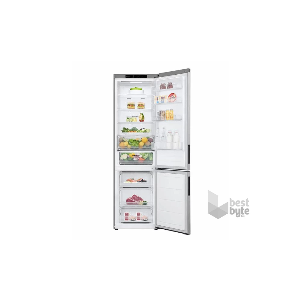 LG GBV22NCCPY ezüst, alulfagyasztós, Hűtő:277L, Fagyasztó:110L, Total No frost hűtőszekrény