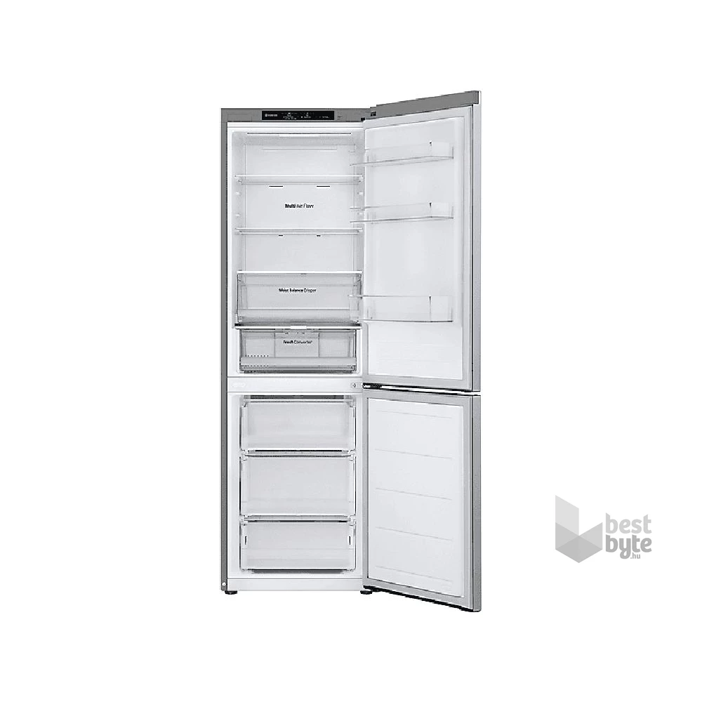 LG GBV3100CPY hamvasezüst, alulfagyasztós, Hűtő:234L, Fagyasztó:110L, DoorCooling + LINEAR Cooling hűtőszekrény