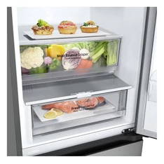 LG GBV3100CPY hamvasezüst, alulfagyasztós, Hűtő:234L, Fagyasztó:110L, DoorCooling + LINEAR Cooling hűtőszekrény