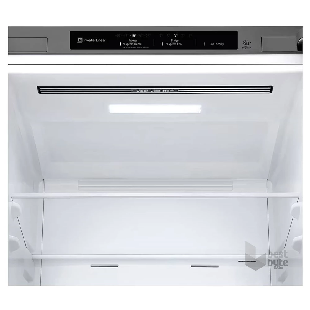 LG GBV3100CPY hamvasezüst, alulfagyasztós, Hűtő:234L, Fagyasztó:110L, DoorCooling + LINEAR Cooling hűtőszekrény