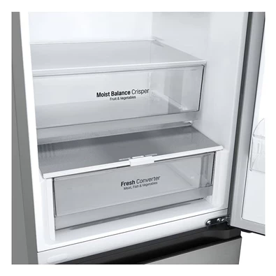 LG GBV3100CPY hamvasezüst, alulfagyasztós, Hűtő:234L, Fagyasztó:110L, DoorCooling + LINEAR Cooling hűtőszekrény