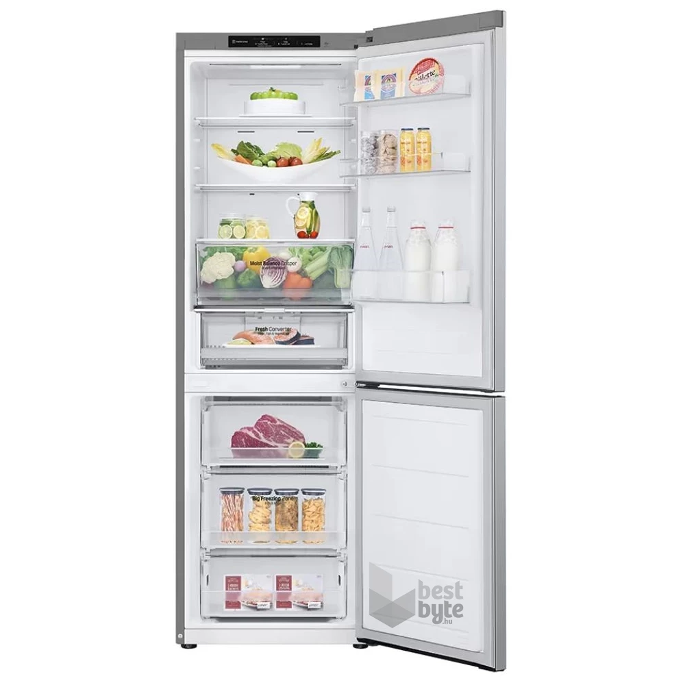 LG GBV3100DPY mattezüst, alulfagyasztós, Hűtő:234L, Fagyasztó:110L, DoorCooling hűtőszekrény