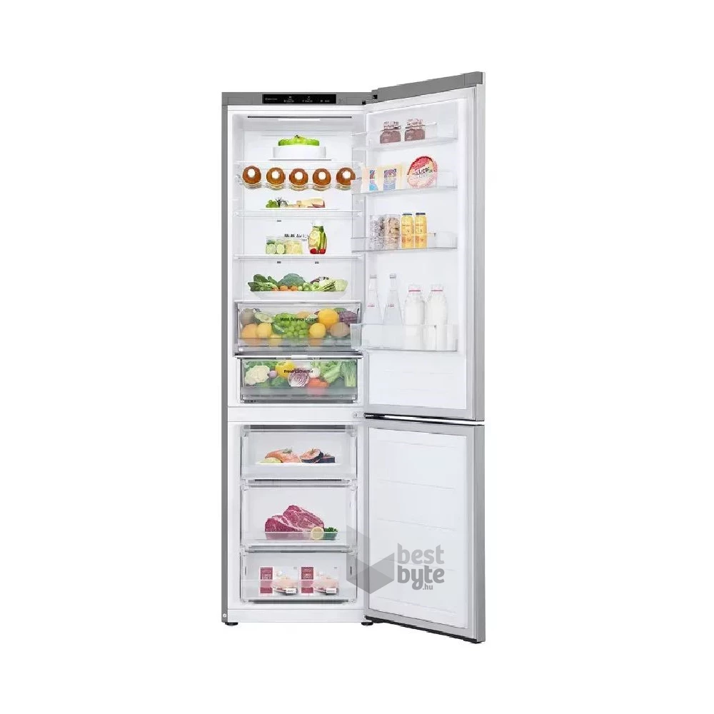 LG GBV3200CPY mattezüst, alulfagyasztós, Hűtő:277L, Fagyasztó:110L, DoorCooling hűtőszekrény