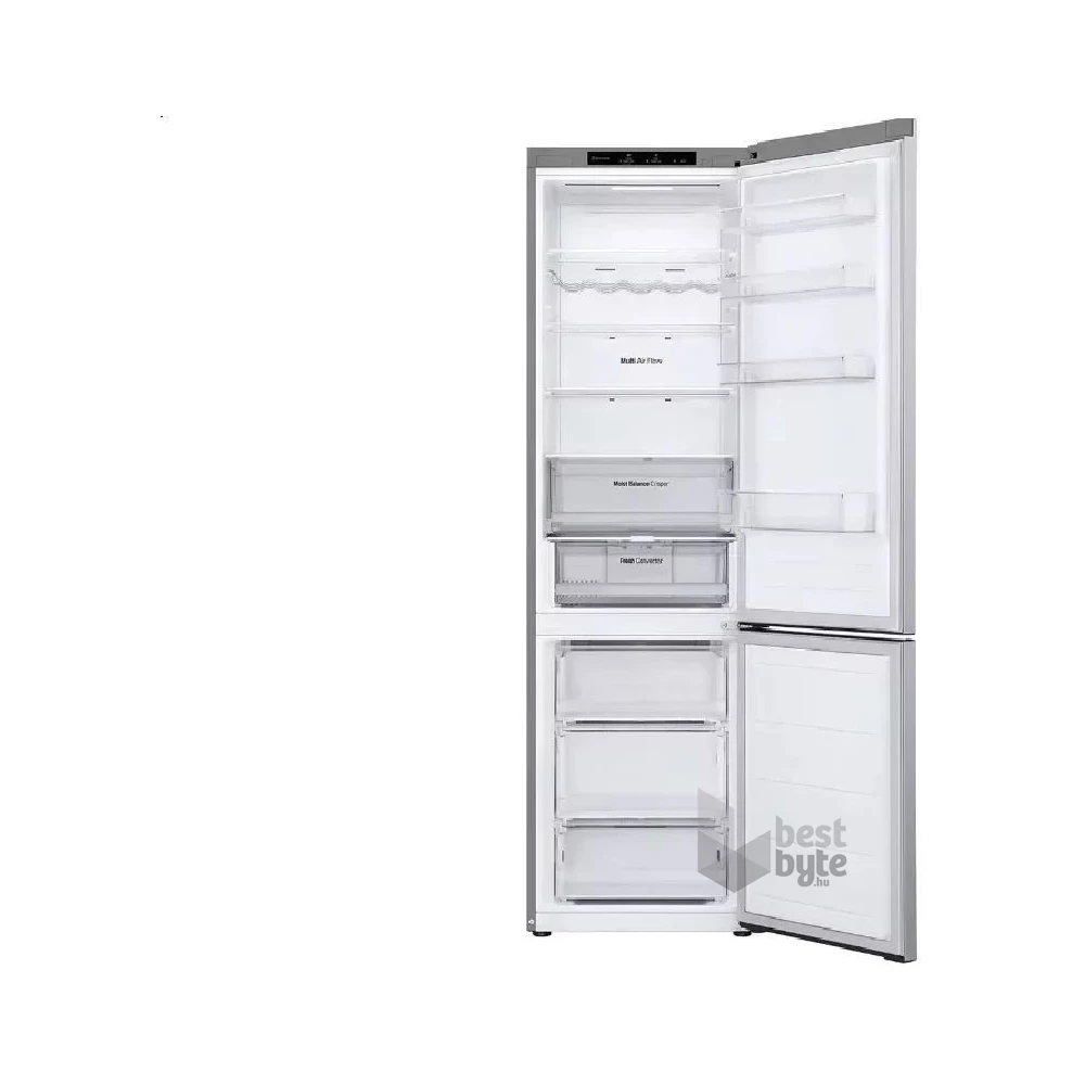 LG GBV3200CPY mattezüst, alulfagyasztós, Hűtő:277L, Fagyasztó:110L, DoorCooling hűtőszekrény (Újszerű)