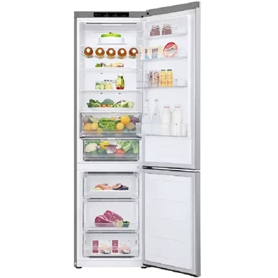 LG GBV3200CPY mattezüst, alulfagyasztós, Hűtő:277L, Fagyasztó:110L, DoorCooling hűtőszekrény (Újszerű)
