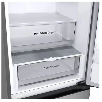 LG GBV3200CPY mattezüst, alulfagyasztós, Hűtő:277L, Fagyasztó:110L, DoorCooling hűtőszekrény (Újszerű)