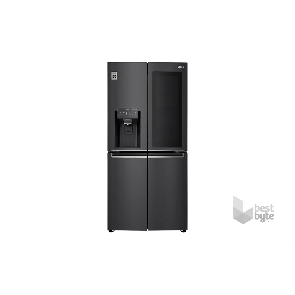 LG GMX844MC6F fekete, Side-by-Side, Hűtő:288L, Fagyasztó:220L, No frost hűtőszekrény