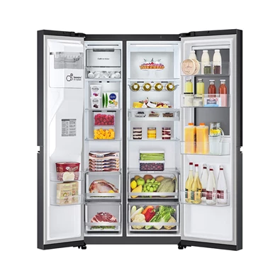 LG GSXV90MCDE fekete, Side-by-Side, Hűtő:416L, Fagyasztó:219L, Total No frost hűtőszekrény