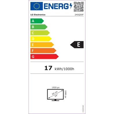 LG 24" 24GQ50F-B FHD VA 165Hz HDMI/DP gamer monitor