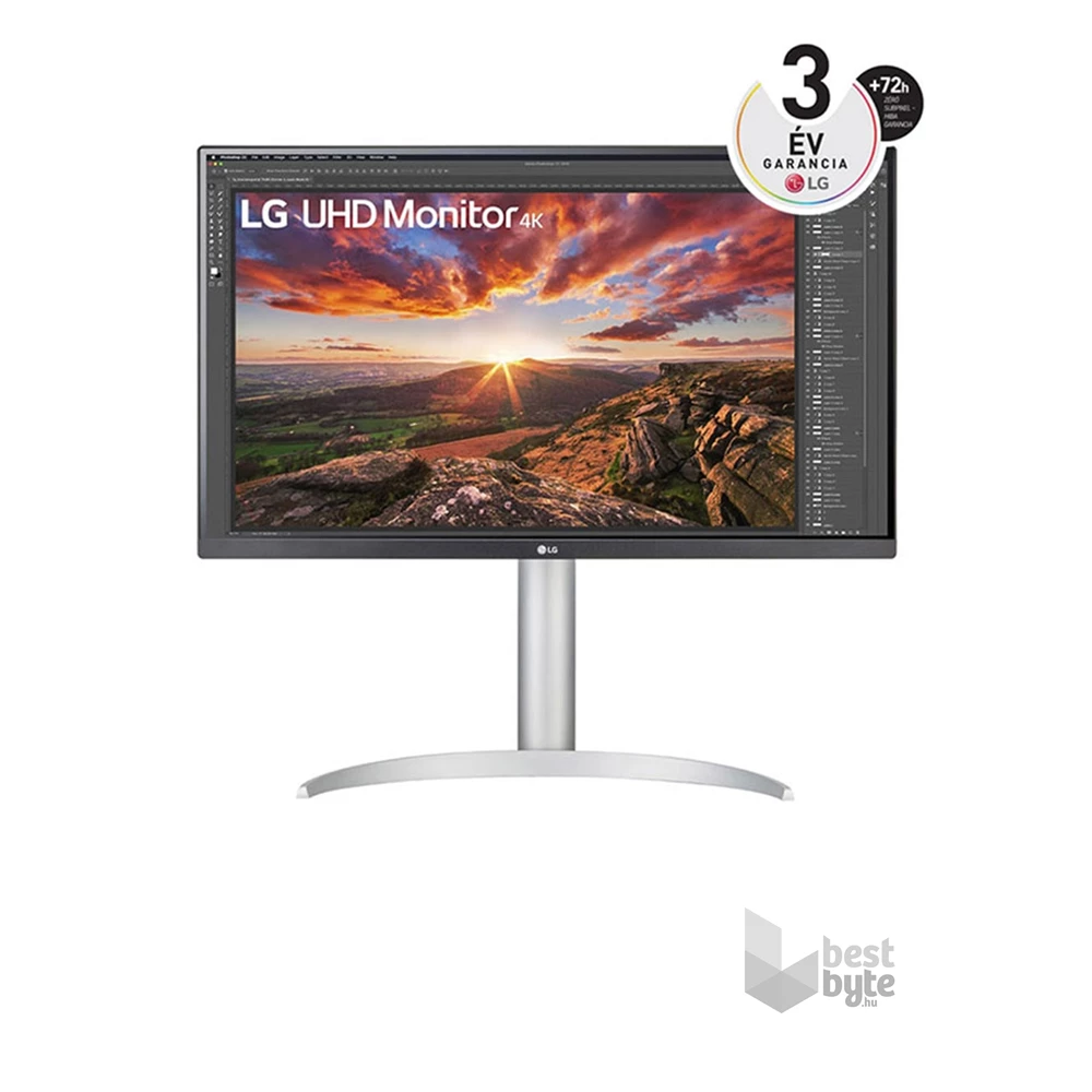 LG 27" - 27UP85NP-W UHD IPS HDMI/DP/USB-C gamer monitor