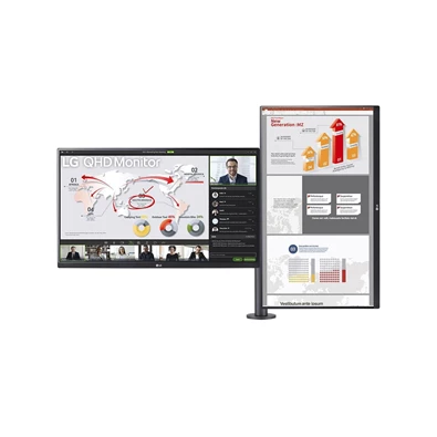 LG 27" Ergonomic 27QP88DP-BS Dual QHD IPS HDMI/DP/USB-C monitor