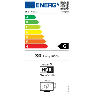 LG 28" Ergonomic 28MQ780-B DualUp SDQHD IPS HDMI/DP/USB-C monitor