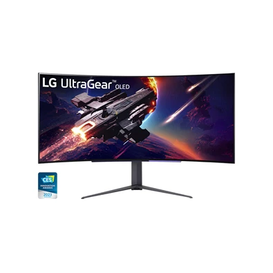 LG 45" 45GR95QE-B UWQHD 240Hz HDMI/DP/USB OLED gamer monitor