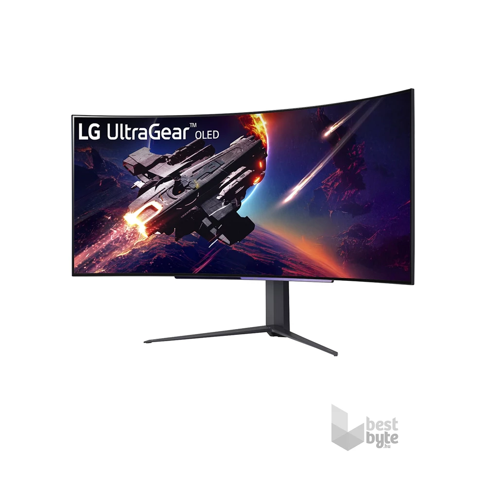 LG 45" 45GR95QE-B UWQHD 240Hz HDMI/DP/USB OLED gamer monitor