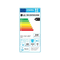 LG RH10V9AV4W fehér, 10 kg, hőszivattyús, szárítógép