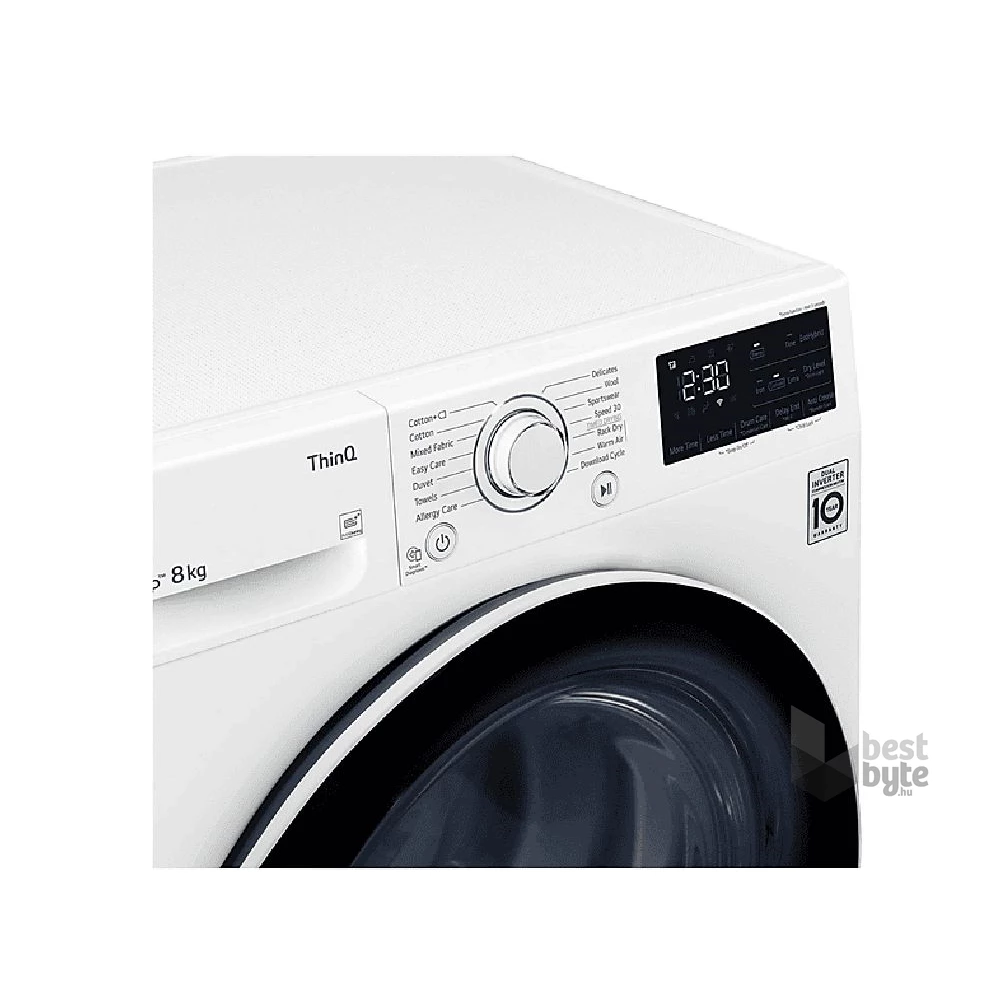 LG RH80V3AV6N fehér, 8 kg, hőszivattyús, szárítógép