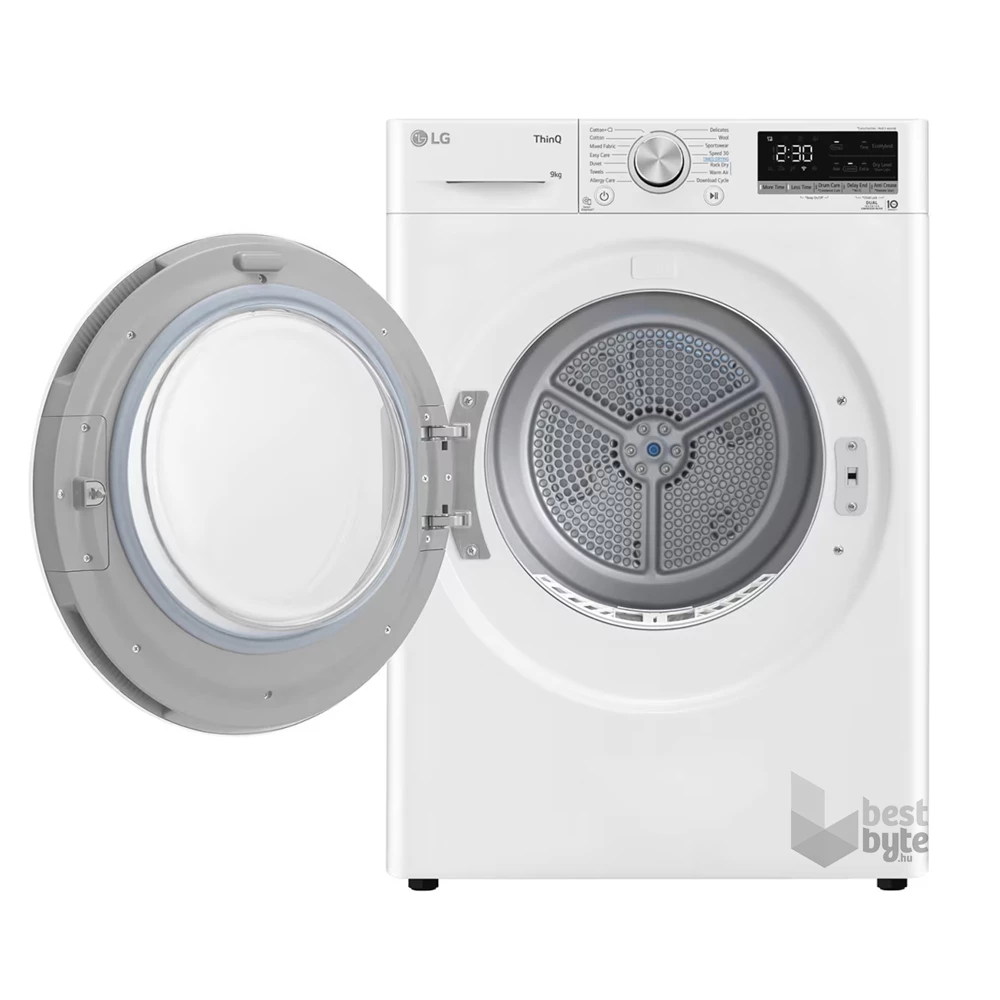 LG RH90V5AV6N fehér, 9 kg, hőszivattyús, szárítógép