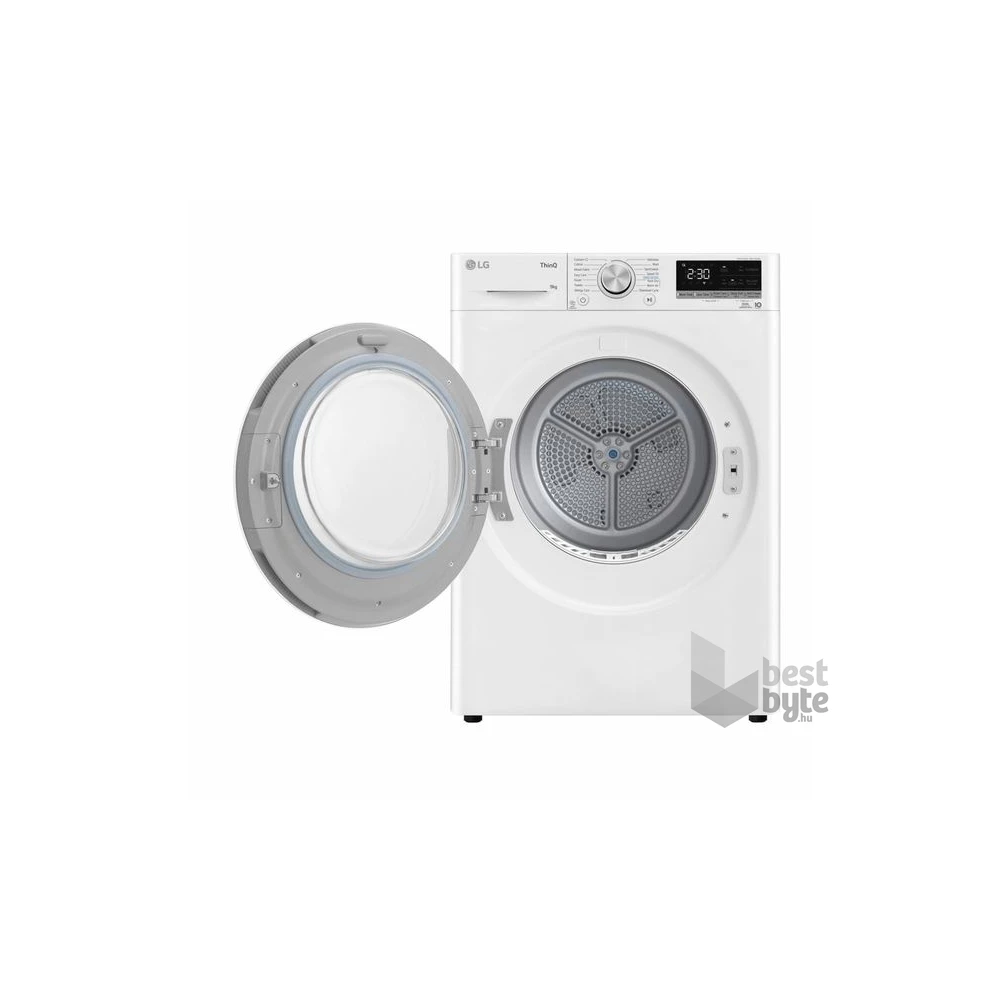 LG RH90V5AV6N fehér, 9 kg, hőszivattyús, szárítógép