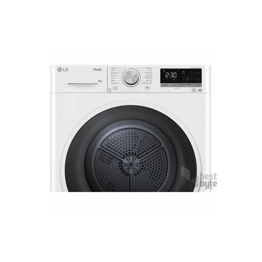 LG RH90V5AV6N fehér, 9 kg, hőszivattyús, szárítógép