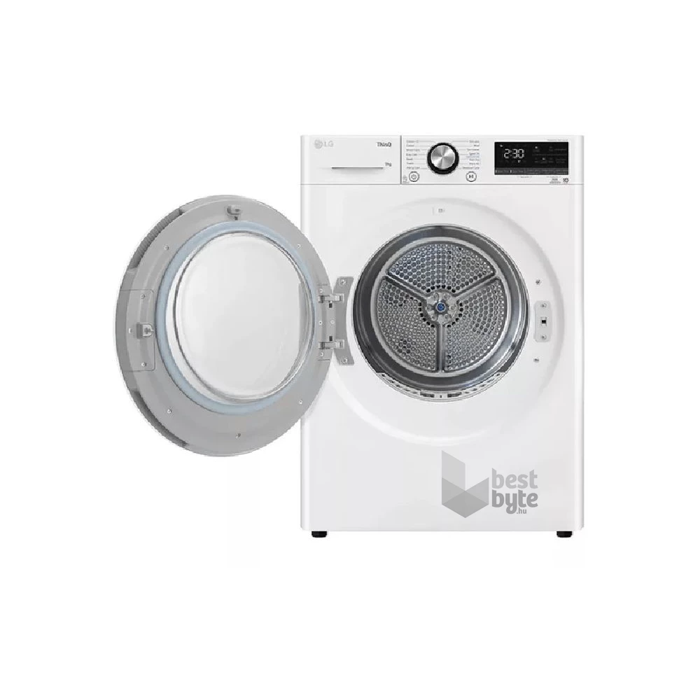 LG RH90V9AV3N fehér, 9 kg, hőszivattyús, szárítógép