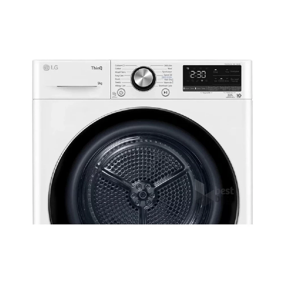LG RH90V9AV3N fehér, 9 kg, hőszivattyús, szárítógép