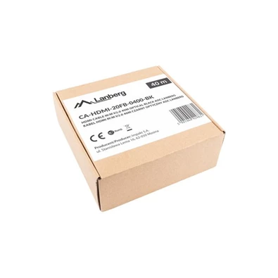 Lanberg 40m aktív optikai HDMI apa-apa fekete AOC kábel