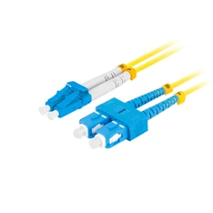 Lanberg FO-SULU-SD11-0030-YE Monomódusú duplex optikai patch kábel 2xSC/UPC-2xLC/UPC csatlakozóval 3m Lanberg FO-SULU-SD11-0030-YE Monomódusú duplex optikai patch kábel 2xSC/UPC-2xLC/UPC csatlakozóval 3m