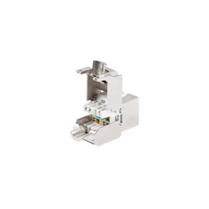 Lanberg KSF7-2000 Cat.7 FTP 180°-os szerszám nélkül szerelhető árnyékolt RJ45 Keystone jack
