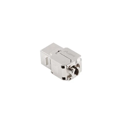Lanberg KSF7-2000 Cat.7 FTP 180°-os szerszám nélkül szerelhető árnyékolt RJ45 Keystone jack