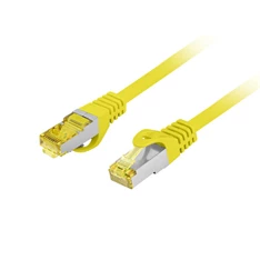 Lanberg PCF6A-10CU-0200-Y Cat.6A S/FTP LSZH árnyékolt sárga patch kábel 2m Lanberg PCF6A-10CU-0200-Y Cat.6A S/FTP LSZH árnyékolt sárga patch kábel 2m