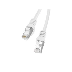 Lanberg PCF6-10CC-1000-W Cat.6 F/UTP PVC CCA árnyékolt réz bevonatú alumínium fehér patch kábel 10m Lanberg PCF6-10CC-1000-W Cat.6 F/UTP PVC CCA árnyékolt réz bevonatú alumínium fehér patch kábel 10m