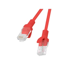 Lanberg PCU6-10CC-1000-R Cat.6 U/UTP PVC CCA árnyékolatlan réz bevonatú alumínium piros patch kábel 10m Lanberg PCU6-10CC-1000-R Cat.6 U/UTP PVC CCA árnyékolatlan réz bevonatú alumínium piros patch kábel 10m