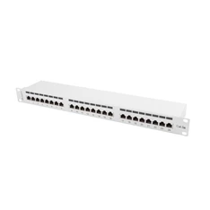 Lanberg PPS5-1024-S 19" 1U 24port Cat.5e FTP árnyékolt szürke patch panel Lanberg PPS5-1024-S 19" 1U 24port Cat.5e FTP árnyékolt szürke patch panel