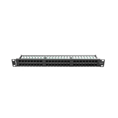 Lanberg PPU6-1048-B 19" 1U 48port Cat.6 UTP árnyékolatlan fekete patch panel