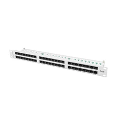 Lanberg PPU6-1048-S 19" 1U 48port Cat.6 UTP árnyékolatlan szürke patch panel Lanberg PPU6-1048-S 19" 1U 48port Cat.6 UTP árnyékolatlan szürke patch panel