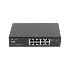 Lanberg RSFE-8P-2GE-120 8x100Mbps PoE+ LAN 2xGbE LAN nem menedzselhető PoE switch