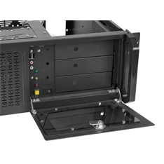 Lanberg SC01-4504-08B 19" 4U SZÉL:430mm MÉLY:450mm MAG:177mm táp nélküli rack szerver ház