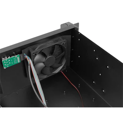 Lanberg SC01-3504-10B 19" 4U SZÉL:430mm MÉLY:350mm MAG:177mm táp nélküli rack szerver ház