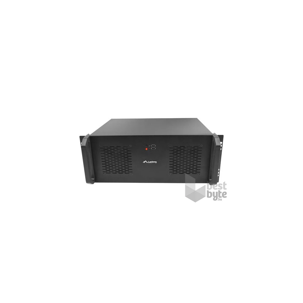 Lanberg SC01-3504-10B 19" 4U SZÉL:430mm MÉLY:350mm MAG:177mm táp nélküli rack szerver ház