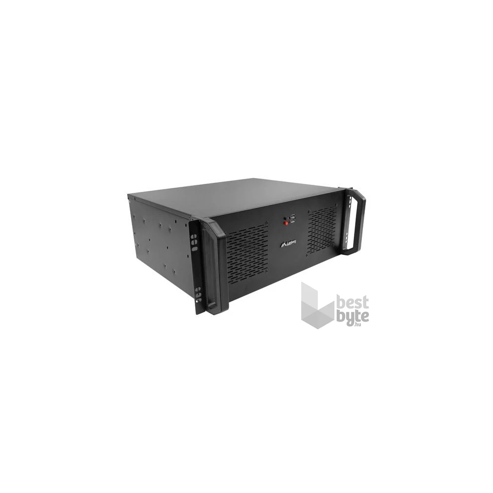 Lanberg SC01-3504-10B 19" 4U SZÉL:430mm MÉLY:350mm MAG:177mm táp nélküli rack szerver ház