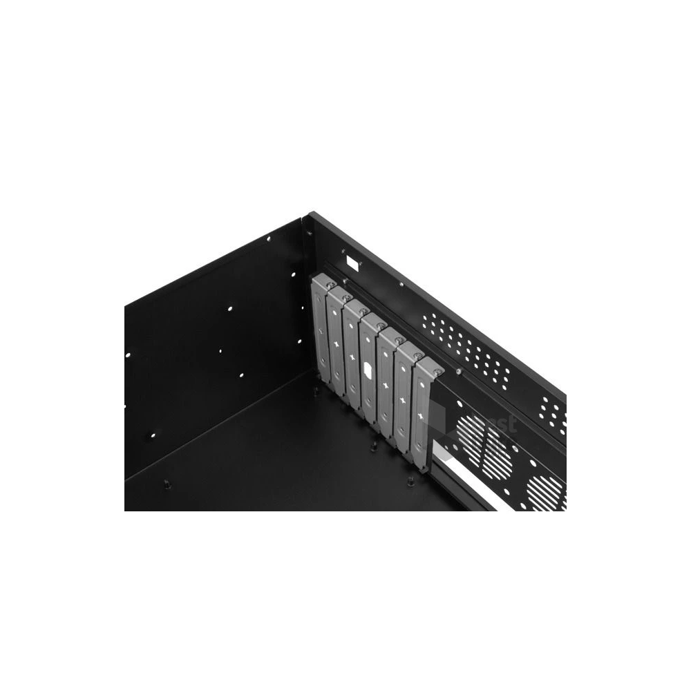 Lanberg SC01-3504-10B 19" 4U SZÉL:430mm MÉLY:350mm MAG:177mm táp nélküli rack szerver ház