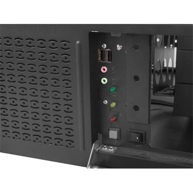 Lanberg SC01-4504-08B 19" 4U SZÉL:430mm MÉLY:450mm MAG:177mm táp nélküli rack szerver ház