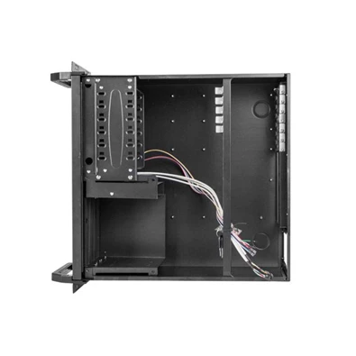 Lanberg SC01-4504-08B 19" 4U SZÉL:430mm MÉLY:450mm MAG:177mm táp nélküli rack szerver ház