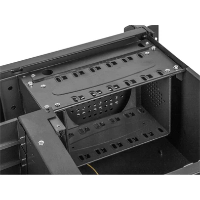 Lanberg SC01-4504-08B 19" 4U SZÉL:430mm MÉLY:450mm MAG:177mm táp nélküli rack szerver ház