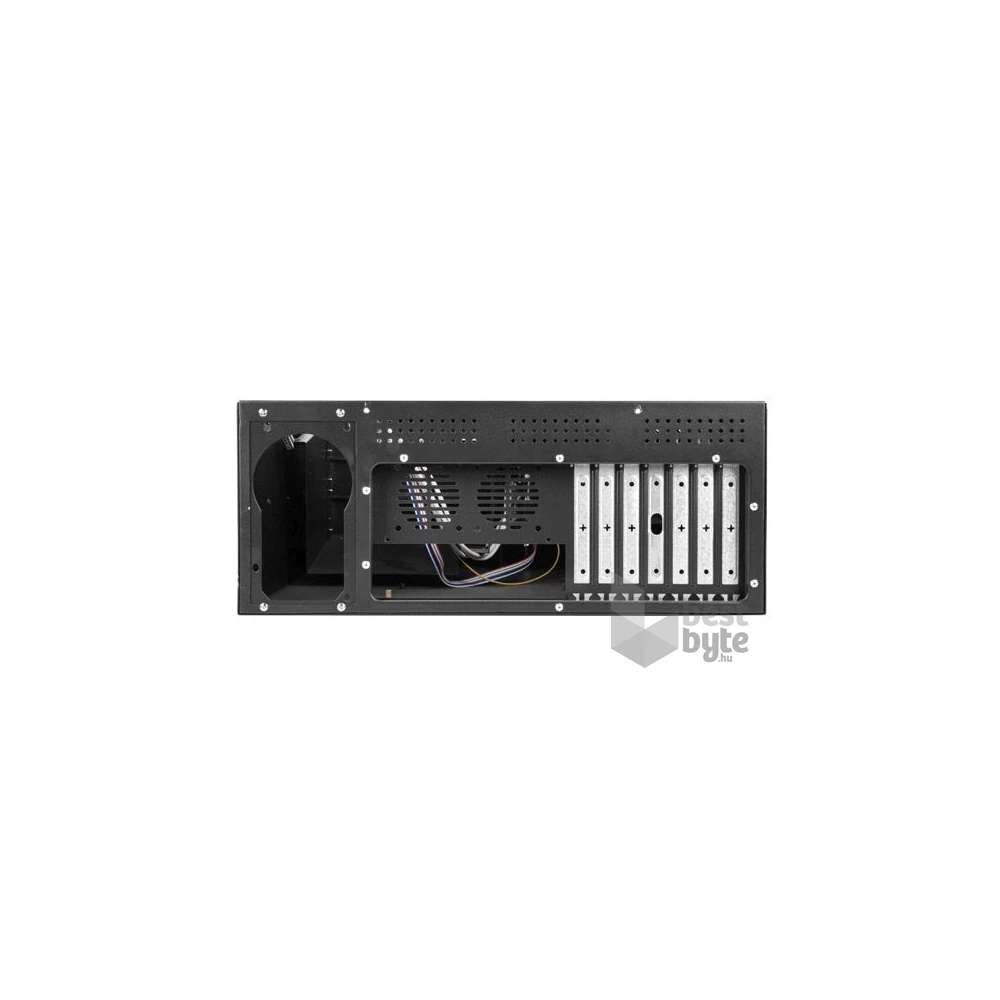 Lanberg SC01-4504-08B 19" 4U SZÉL:430mm MÉLY:450mm MAG:177mm táp nélküli rack szerver ház