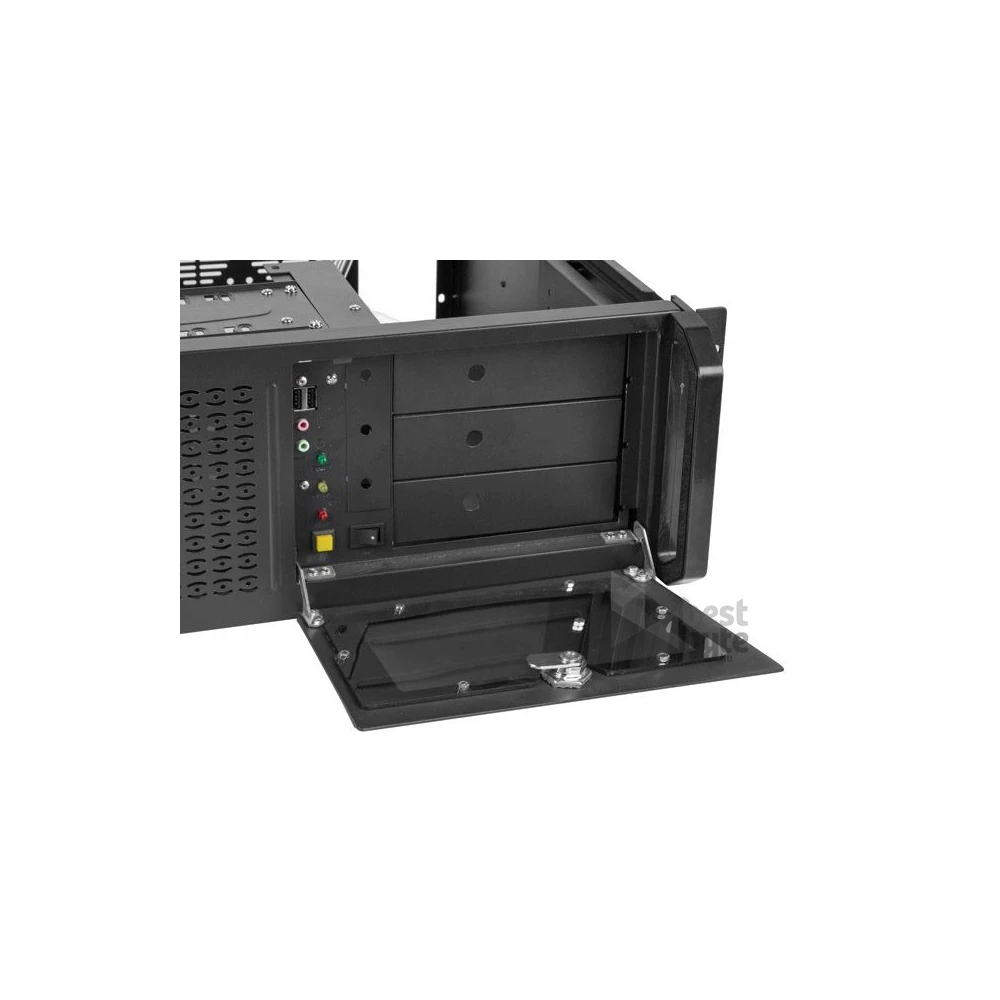 Lanberg SC01-4504-08B 19" 4U SZÉL:430mm MÉLY:450mm MAG:177mm táp nélküli rack szerver ház